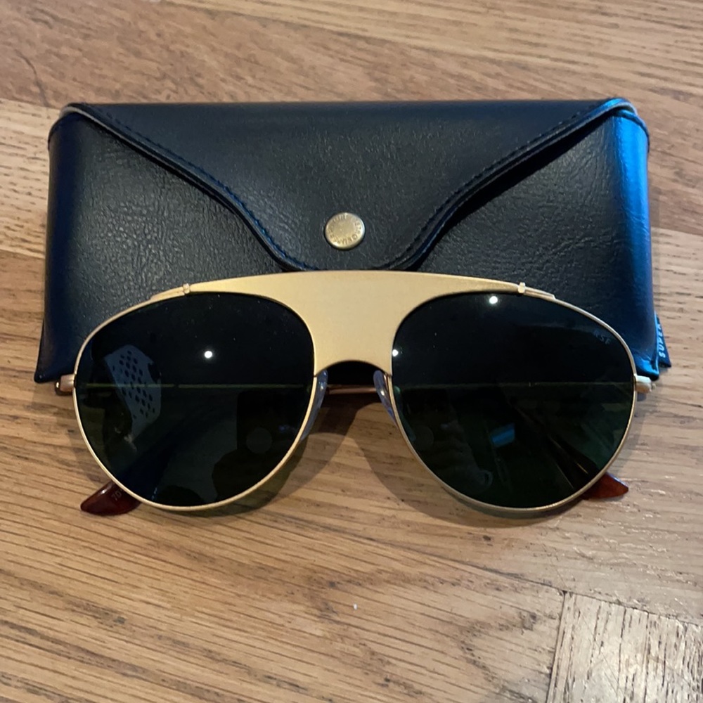 RetroSuperFuture Gold Aviator sunglasses